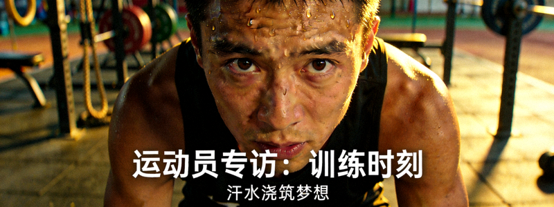 运动员专访纪录片封面 - 运动员训练时的专注表情